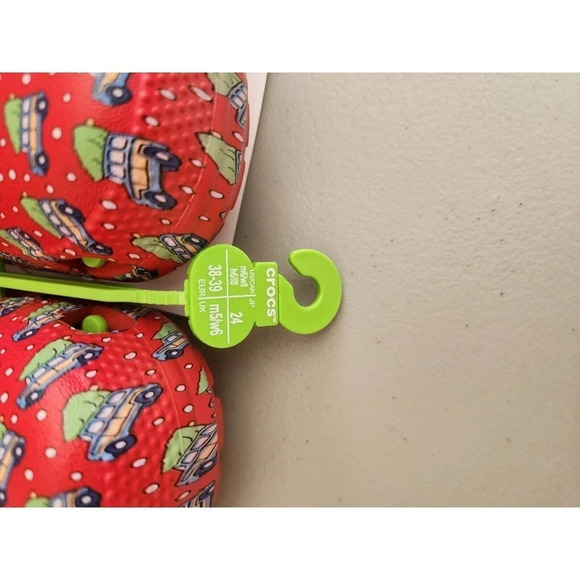 New CROCS Classic VINEYARD VINES Holiday Clog Size M6/W8 Red - Picture 5 of 10